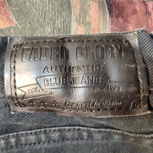 Faded Glory Black Jeans Vintage 1980s Size 8/31 Avg/M/M HK 6204